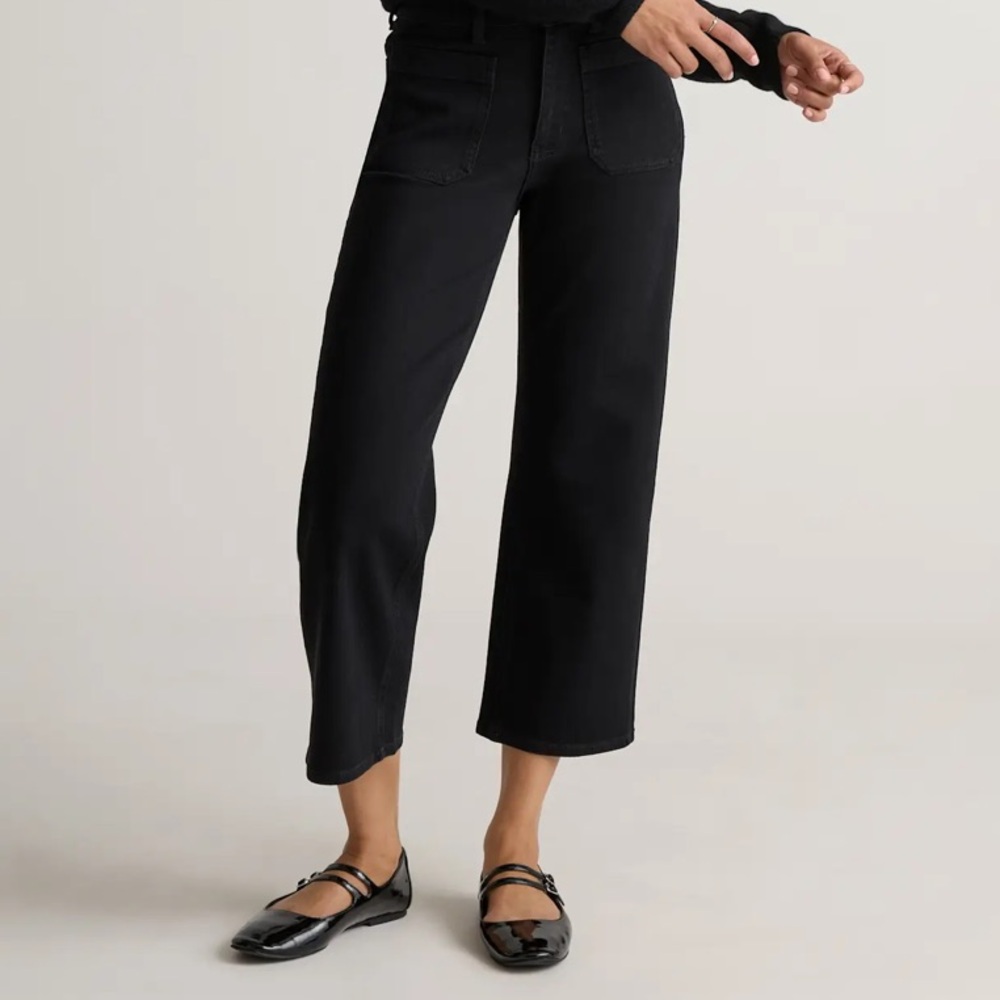 NWT Quince Bella Stretch Patch Pocket Wide Leg Jeans various sizes